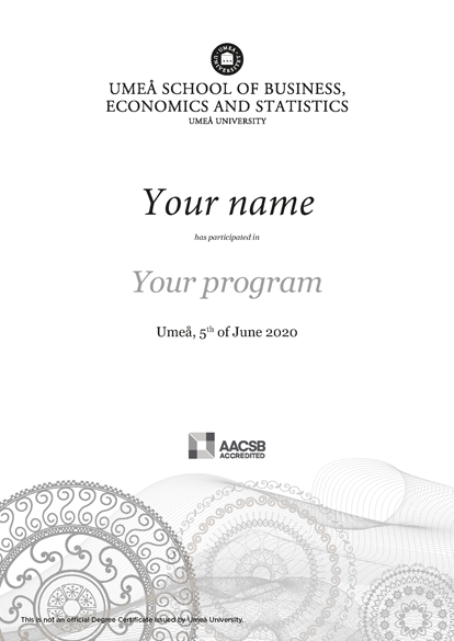 The ceremonial certificate